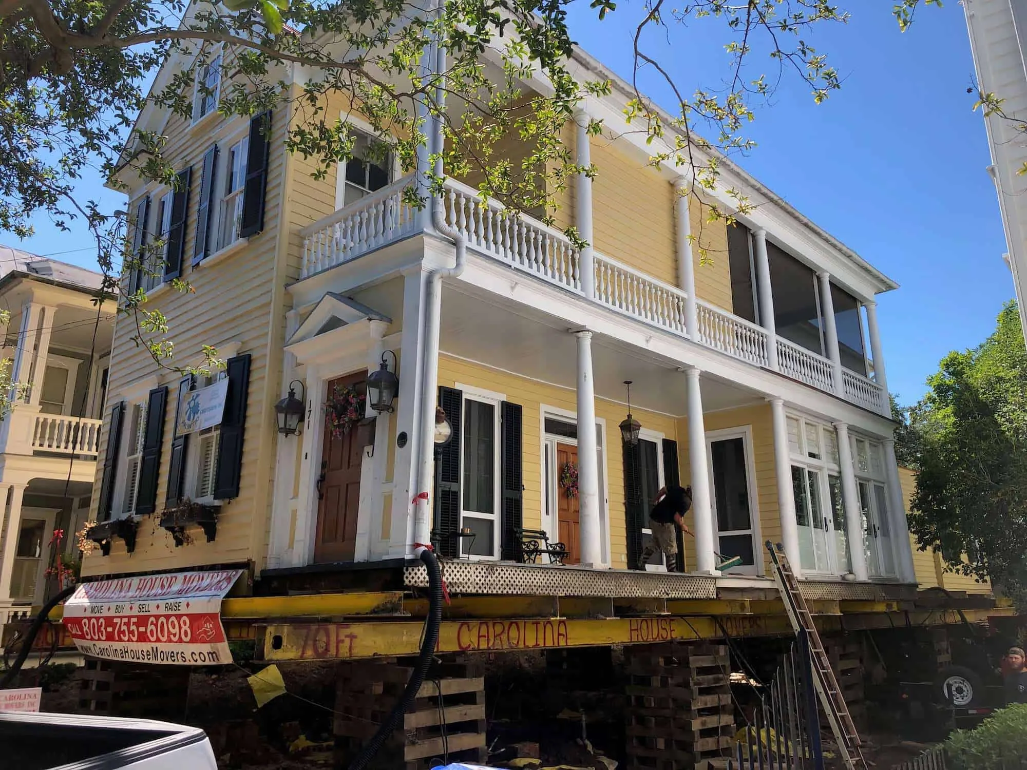 171 Broad Street Charleston SC House Raise 8 feet flood zone Home Raise Structural Raising